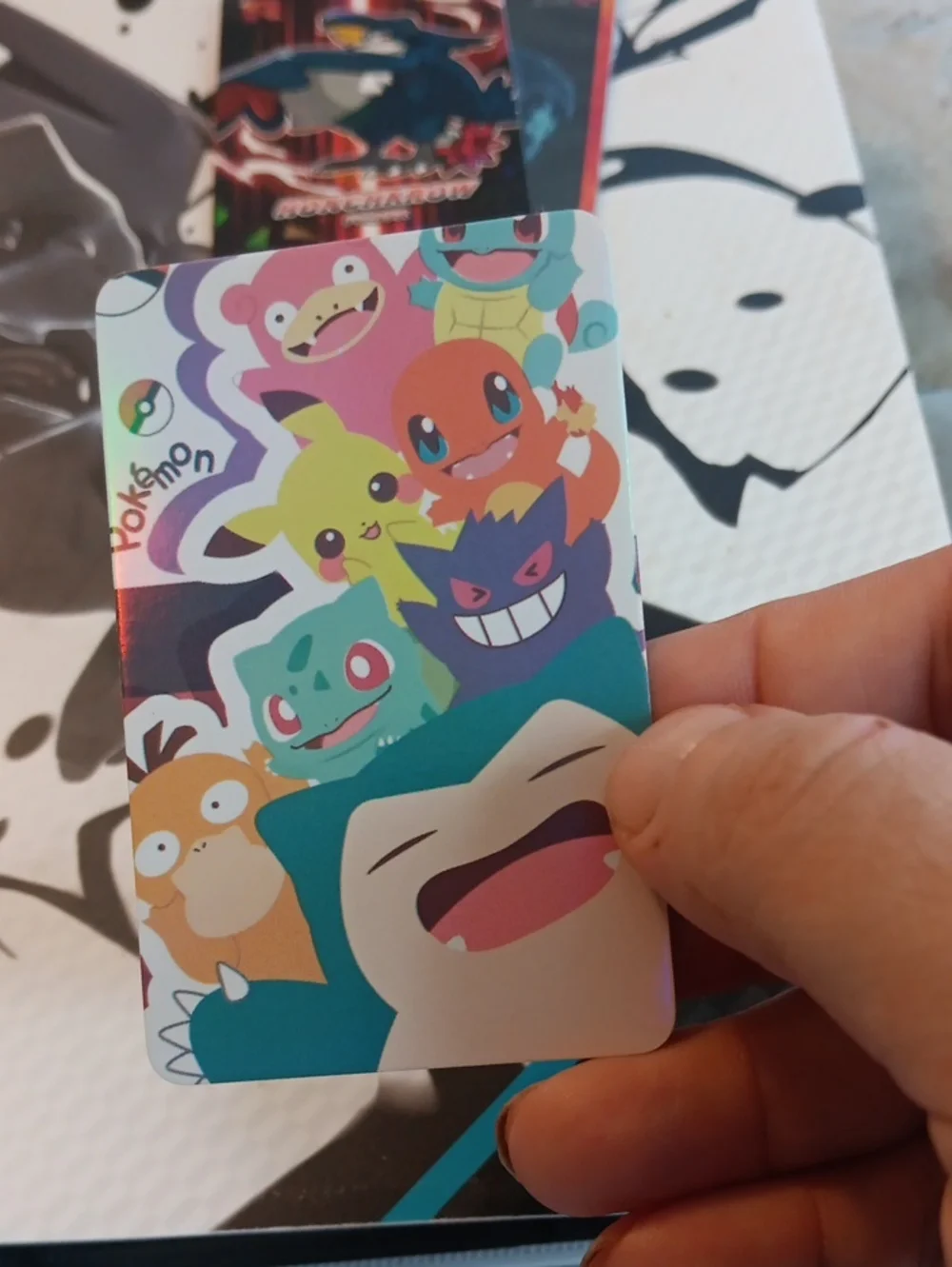 Pokemon Colorful Character Card — Blue, Green, Yellow, Orange, Pink, Purple
